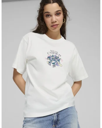 Tricou relaxed fit Downtown, Alb