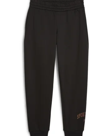 Pantaloni de trening cu talie elastica ESS+, Negru