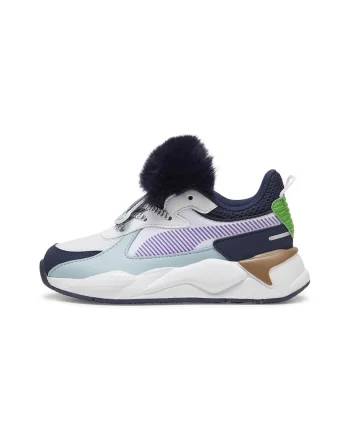 Pantofi sport cu blana sintetica RS-X Trolls, Albastru glaciar/Bleumarin