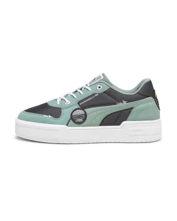 Pantofi sport unisex cu garnituri contrastante Ca Pro Lux, Negru/Verde deschis