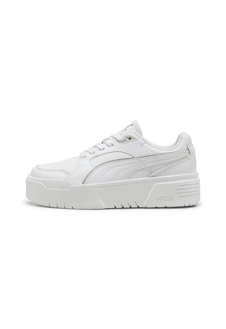 Pantofi sport din piele ecologica Flyz Glam, Alb murdar