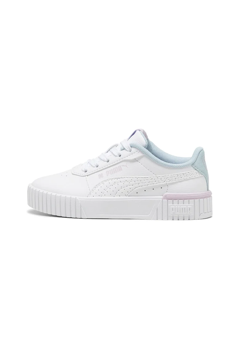 Pantofi sport de piele ecologica Carina 2.0 Tropical, Alb