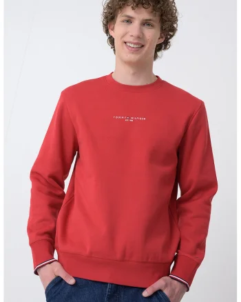 Bluza de trening cu logo, Rosu vermillion