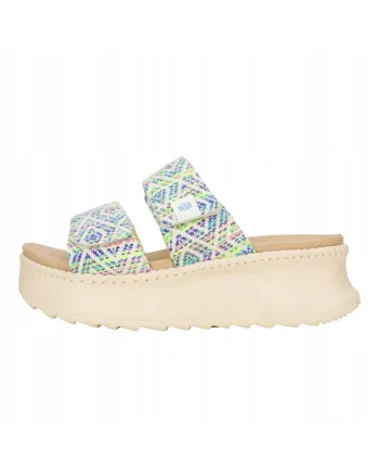Slapi Femei Flatform Spuma EVA, Delray Slide Surf Baja, Multicolor, Multicolor
