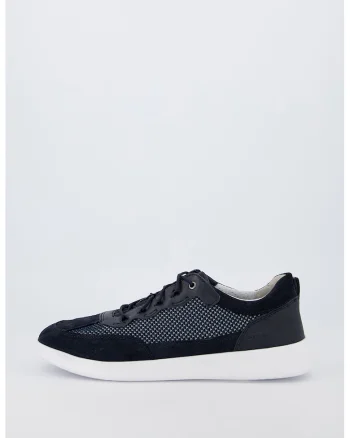 Pantofi sport din piele intoarsa cu insertii din plasa