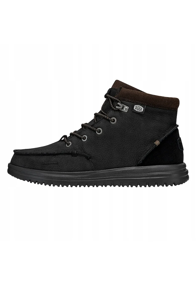Ghete Chelsea de piele naturala pentru Femei,  Bradley Boot Leather, Negru,