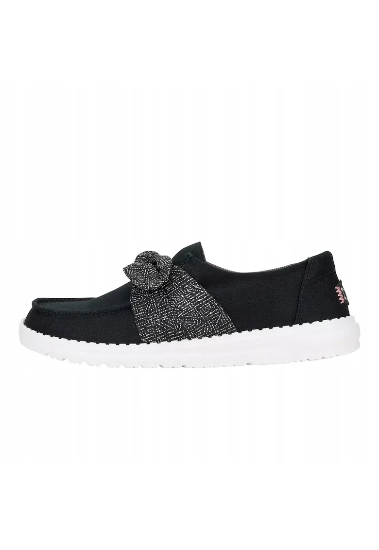 Mocasini Femei Spuma EVA, Wendy Bow Essentials, Negru