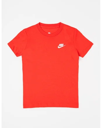 Tricou din bumbac cu decolteu la baza gatului Futura, Rosu