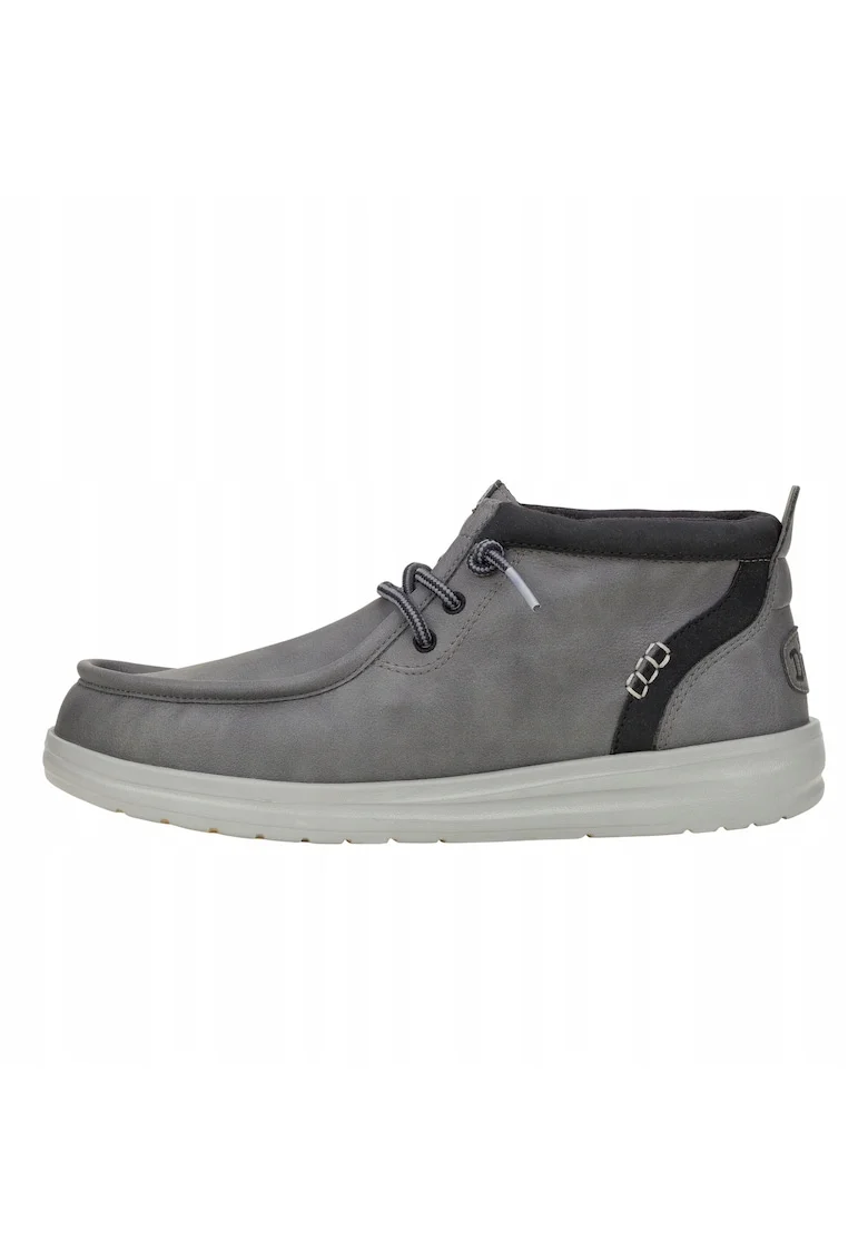 Mocasini din piele pentru Barbati,  Wally Grip Classic, Gri, Gri