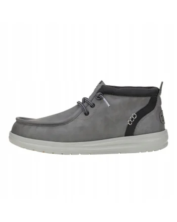 Mocasini din piele pentru Barbati,  Wally Grip Classic, Gri, Gri