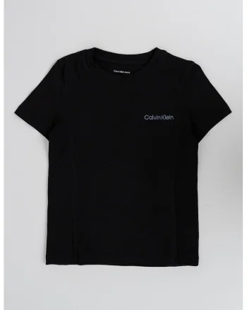 Tricou de bumbac cu logo, Negru