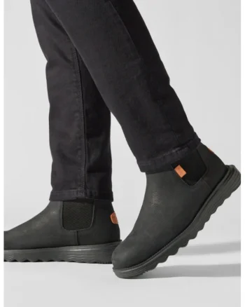 Ghete Chelsea barbati  Piele naturala/Piele nabuc, Negru