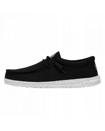 WALLY SLUB CANVAS 40009, Negru