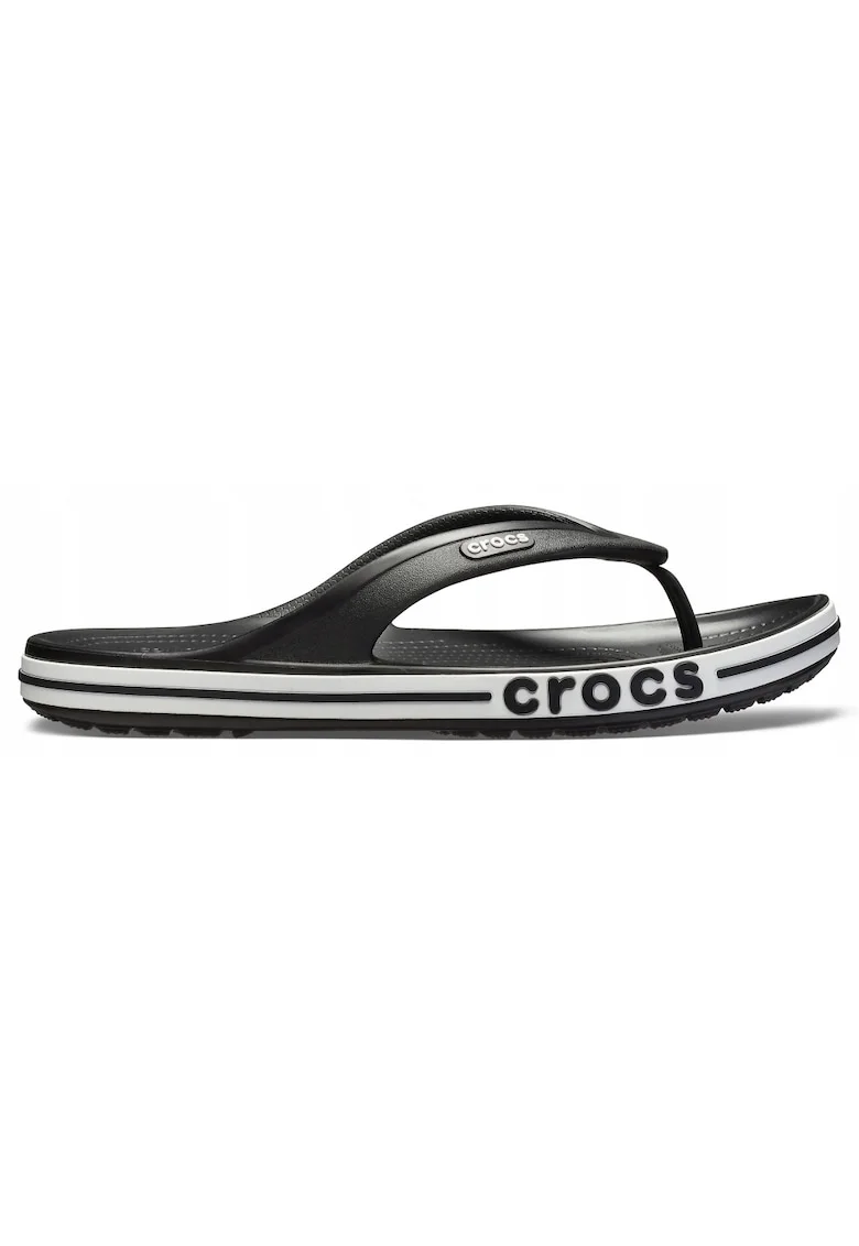 Slapi barbati Crocband Flip,  Spuma, Negru