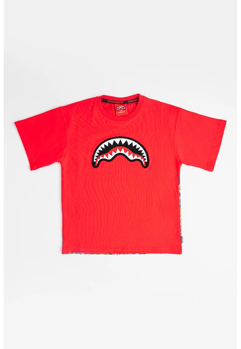 Tricou din bumbac Insane City, Rosu/Portocaliu/Albastru