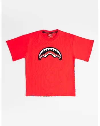 Tricou din bumbac Insane City, Rosu/Portocaliu/Albastru