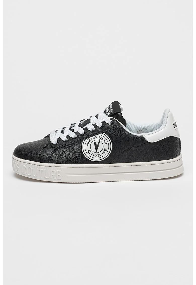 Pantofi sport low-cut de piele Court 88, Alb/Negru