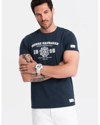 Tricou regular fit din bumbac cu imprimeu text
