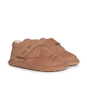 Pantofi Barefoot din piele naturala, Laven, Bej, Bej