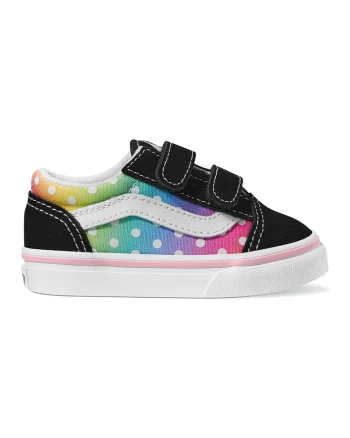 Pantofi sport cu inchidere velcro si detalii cu model florescent, Negru/Galben/Roz