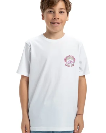 Tricou lejer de bumbac cu logo Times Up, Alb/Fucsia/Albastru