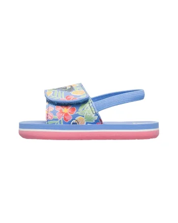 Sandale slingback cu velcro Finn, Verde/Albastru pastel/Roz
