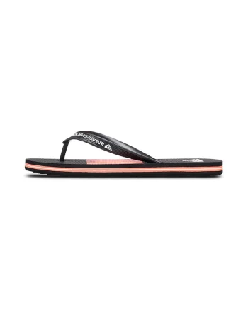 Papuci flip-flop Molokai Stripe 25, Negru/Coral
