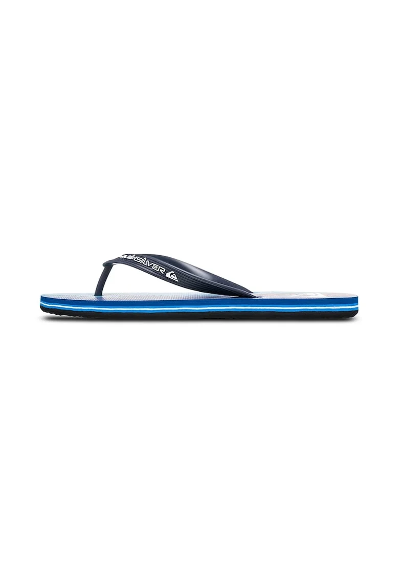 Papuci flip-flop cu logo Molokai Art, Albastru inchis/Albastru deschis