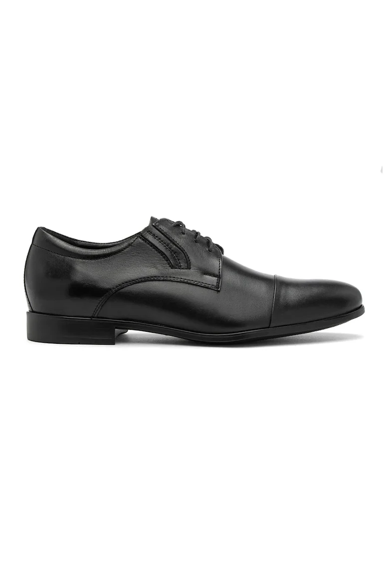 Pantofi derby din piele, Negru