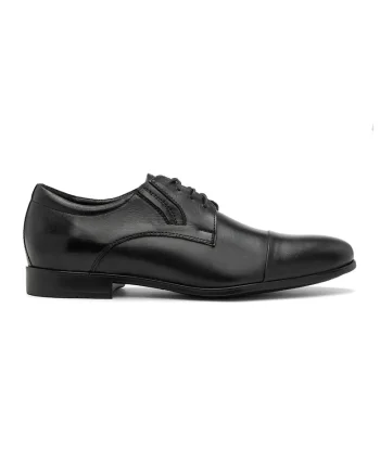 Pantofi derby din piele, Negru