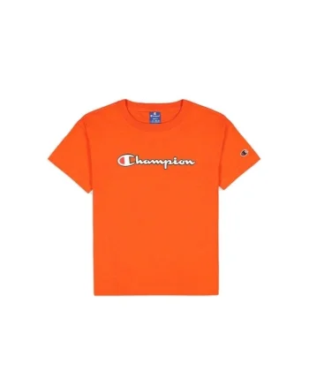 Tricou dama  Crewneck, portocaliu, bumbac 100%,
