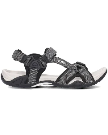 Sandale  Hamal, Textil, Negru/Alb, Alb