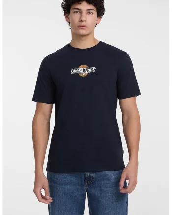 Tricou regular fit cu decolteu la baza gatului, Albastru ultramarin