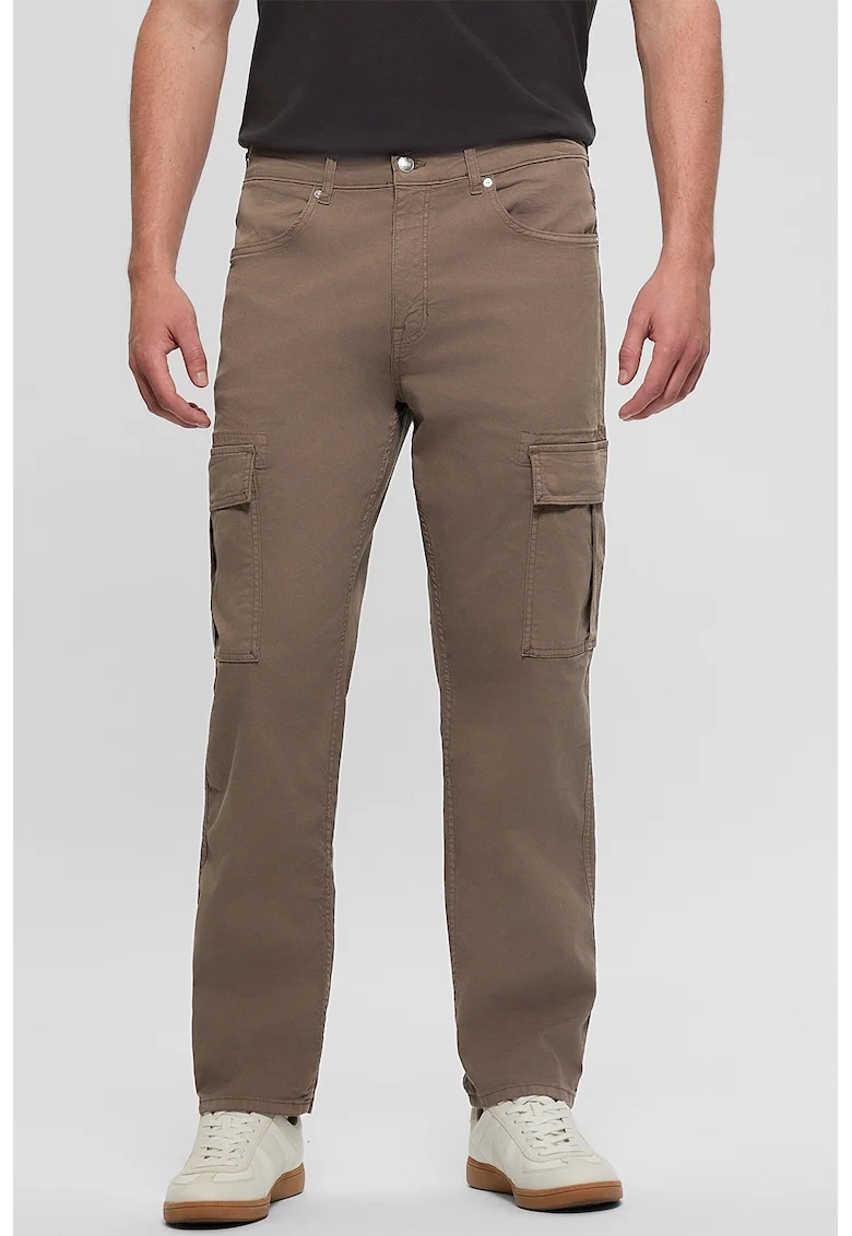 Pantaloni regular fit, Maro deschis