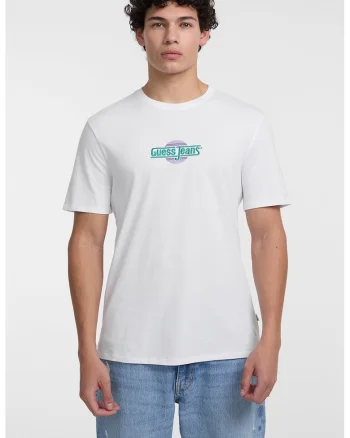 Tricou regular fit cu decolteu la baza gatului, Alb/Lila/Verde persan