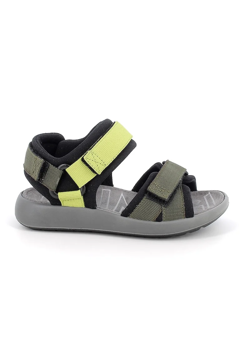 Sandale din material textil cu inchidere velcro