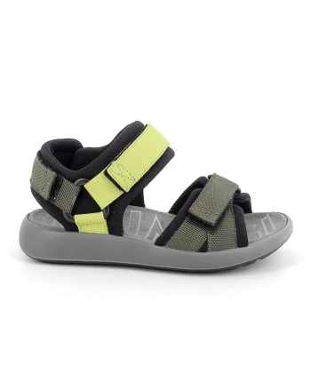 Sandale din material textil cu inchidere velcro