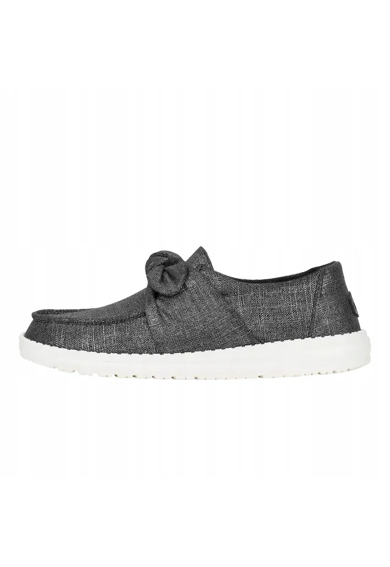 Mocasini Femei Spuma EVA, Wendy Bow Shimmer, Gri, Gri