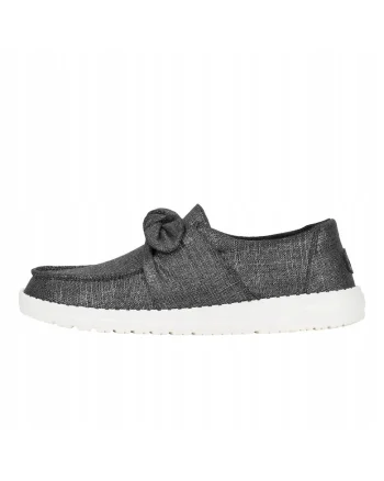Mocasini Femei Spuma EVA, Wendy Bow Shimmer, Gri, Gri