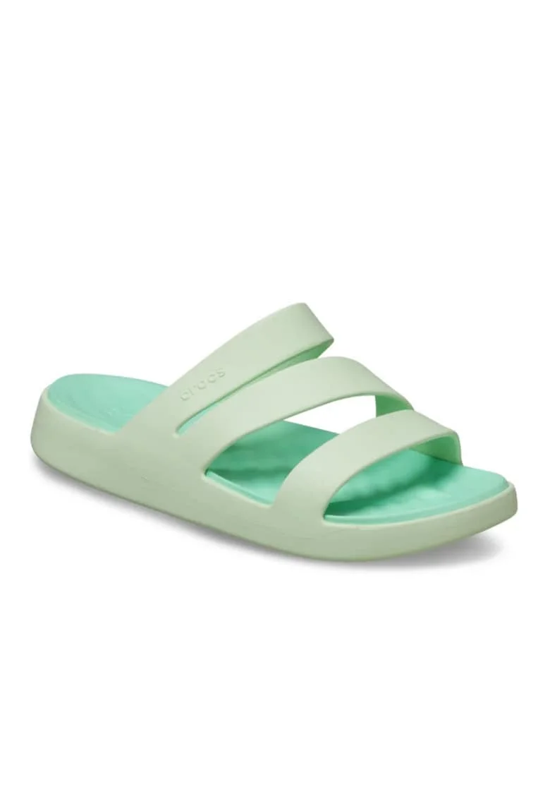 Saboti Femei Spuma Croslite, Getaway Strappy 209587 Sandal, Verde, Verde