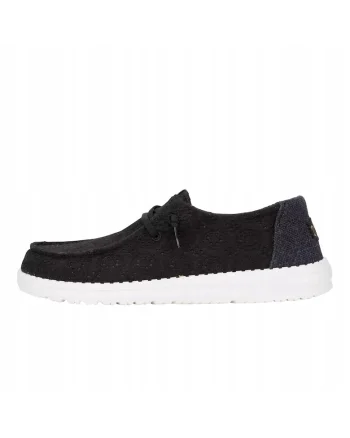 Mocasini Femei Spuma EVA, Wendy Eyelet Lace, Negru, Negru