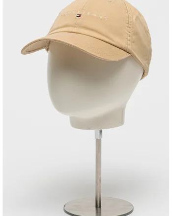 Sapca de bumabc organic cu logo, Maro nisip