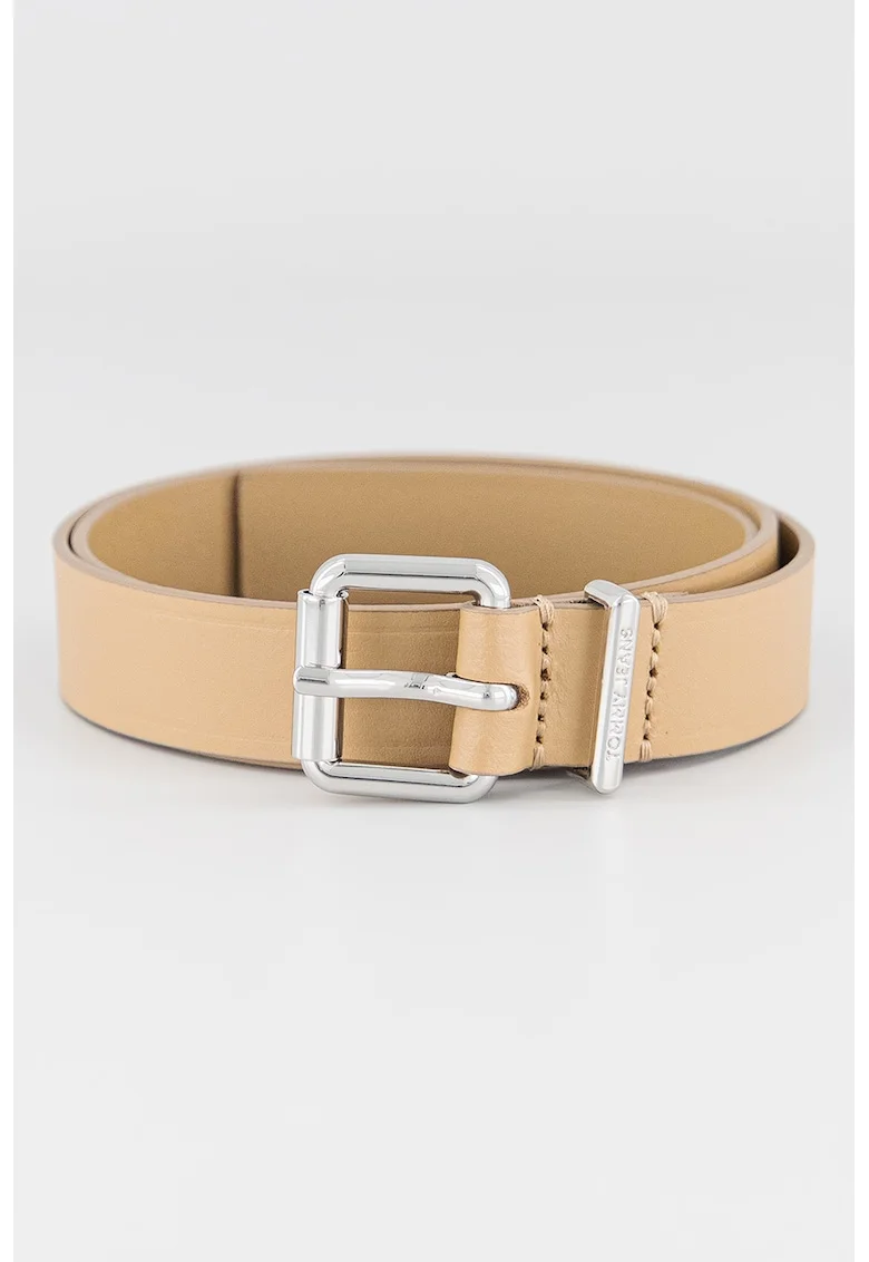 Curea skinny de piele, Kaki