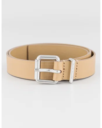 Curea skinny de piele, Kaki