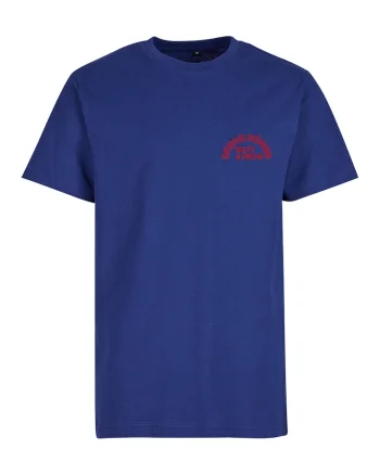 Tricou din bumbac cu imprimeu pe partea din spate, Rosu/Albastru inchis