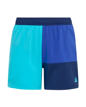 Pantaloni scurti de baie cu logo, Albastru glaciar/Albastru petrol