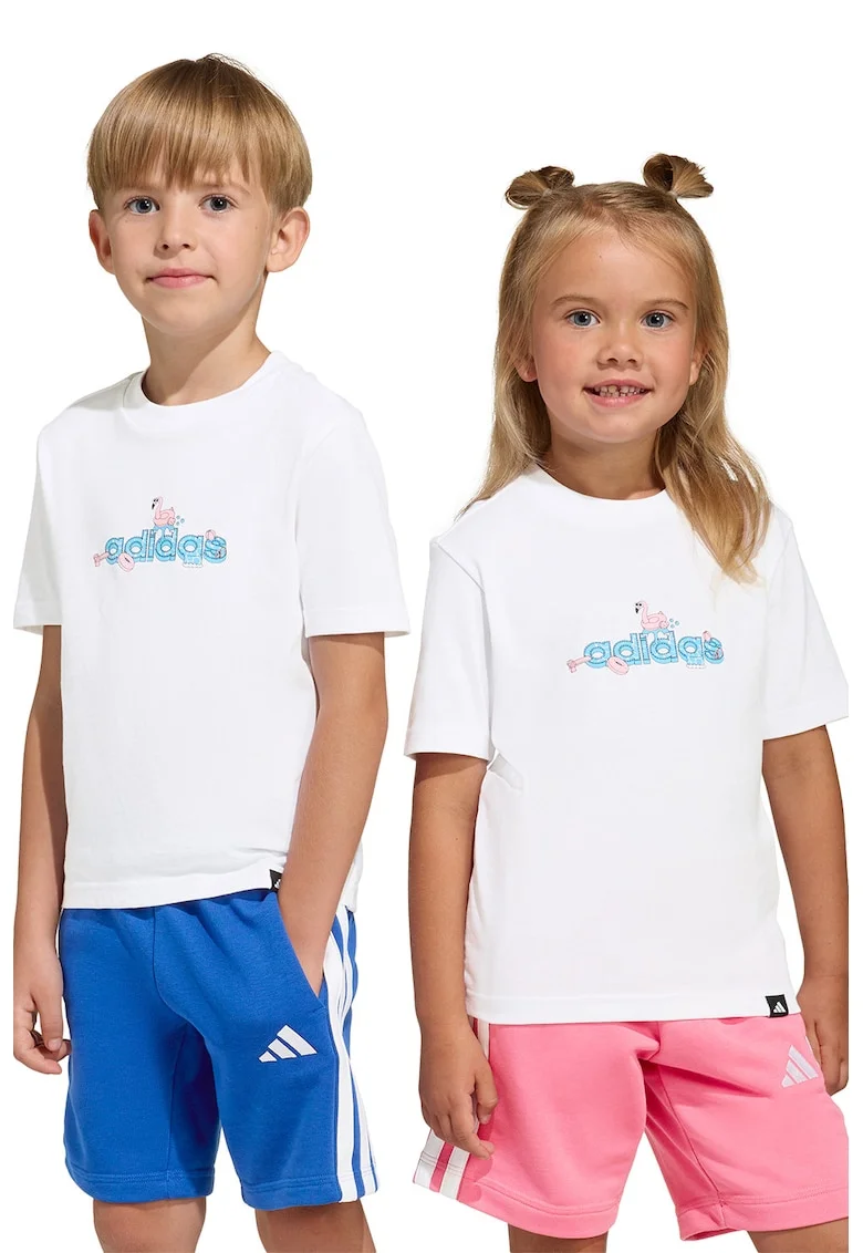 Tricou cu imprimeu logo, Alb