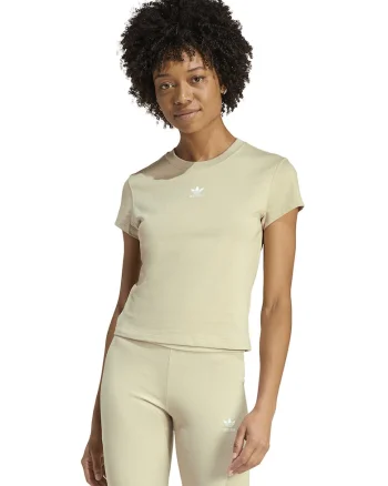 Tricou slim fit din bumbac Essentials, Kaki