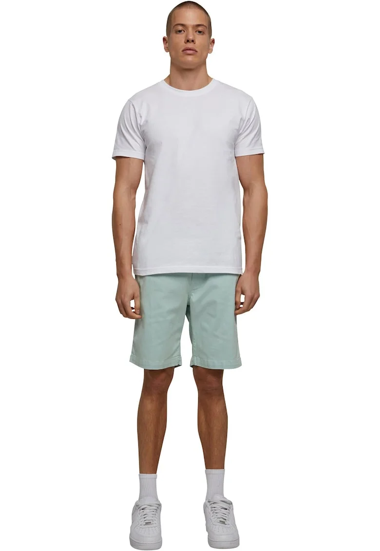 Bermude chino cu buzunare laterale, Verde pal