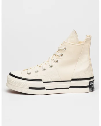 Tenisi unisex din material textil cu logo Chuck 70 Plus, Alb murdar